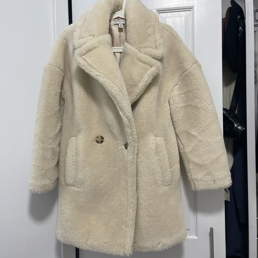 Cozy Beige Teddy Coat